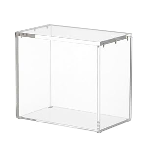 Caja De Almacenamiento, Caja Coleccionable A Prueba De Polvo, Vitrina De Figuras De Acción, Con Espaciosa Y Apilable, Fácil De Ensamblar, 20x10x17.5cm, Para Sala De Estar, Dormitorio, Estudio, Mesa, A