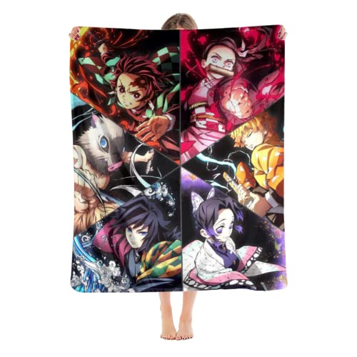 Anime Blanket Flannel Fleece Warm Soft Throw Blanket For Couch Sofa Bed Living Room For Adults Children Kids 50"X40" #TOP5
