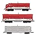 Hallmark Keepsake Miniature Christmas Ornament 2021, Lionel 1520W Texas Special Passenger, Metal, Mini Set of 3