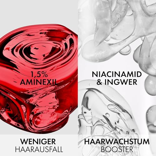 Vichy DERCOS Aminexil Clinical R.E.G.E.N. Booster, Anti-Haarausfall-Serum gegen vorzeitigen Haarverlust, Mit Aminexil, Niacinamid & Ingwer, Regt das Haarwachstum an und stärkt die Haarfollikel, 90 ml