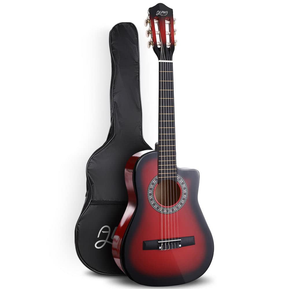 Alpha 34” Inch Guitar Classical Acoustic Cutaway Wooden Ideal Kids