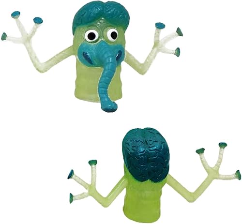 Miniatura 9 de Juego de 8 marionetas de dedo de monstruo que brillan en la oscuridad