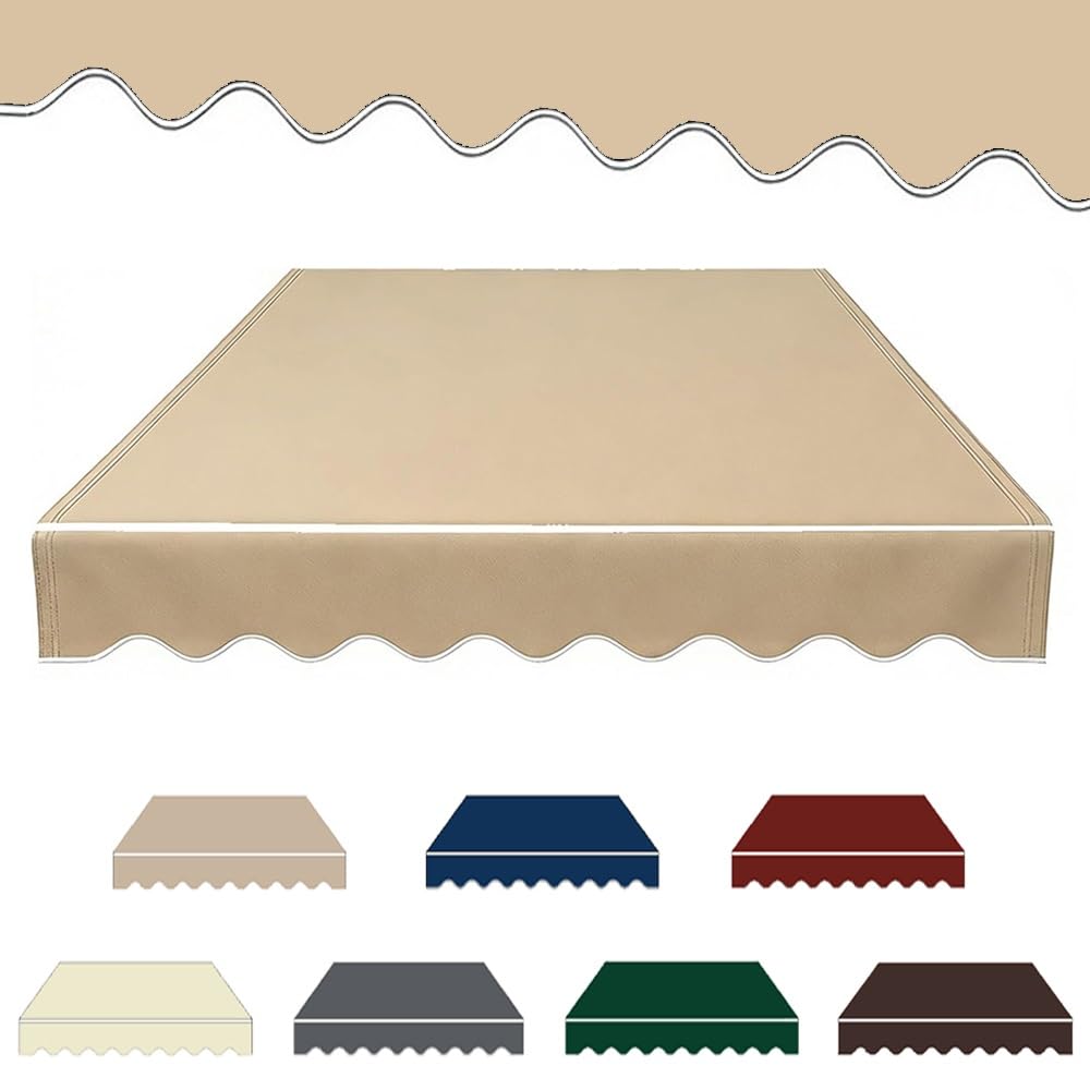 Toile de rechange pour auvent de terrasse rétractable contre usure soleil