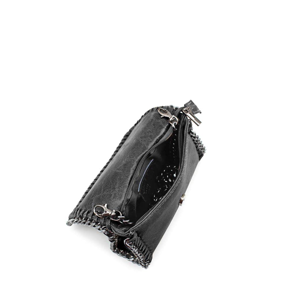 MODELISA - Bolso Bandolera Asa Cadena Piel Mujer