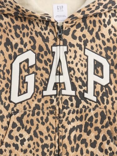Image of GAP Girls' Logo Hoodie Hooded Full Zip Sweatshirt