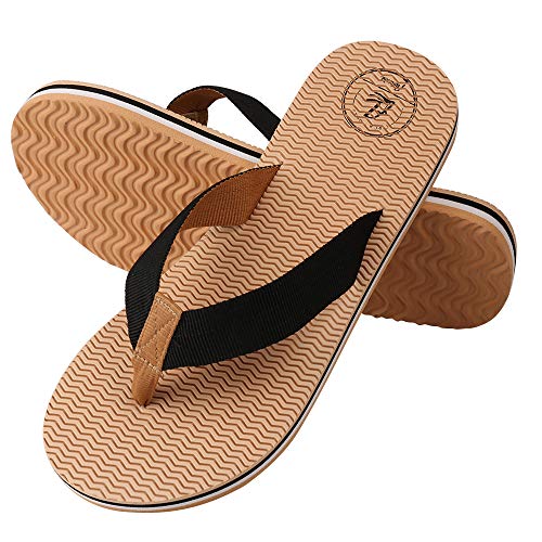 Men's Beach Flip Flops Soft Comfortable Open Toe Walking Thong Sandals Summer Slippers