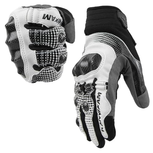 YEBCKZL Motorcycle Gloves for ATV MTB Cycling Hiking,Carbon