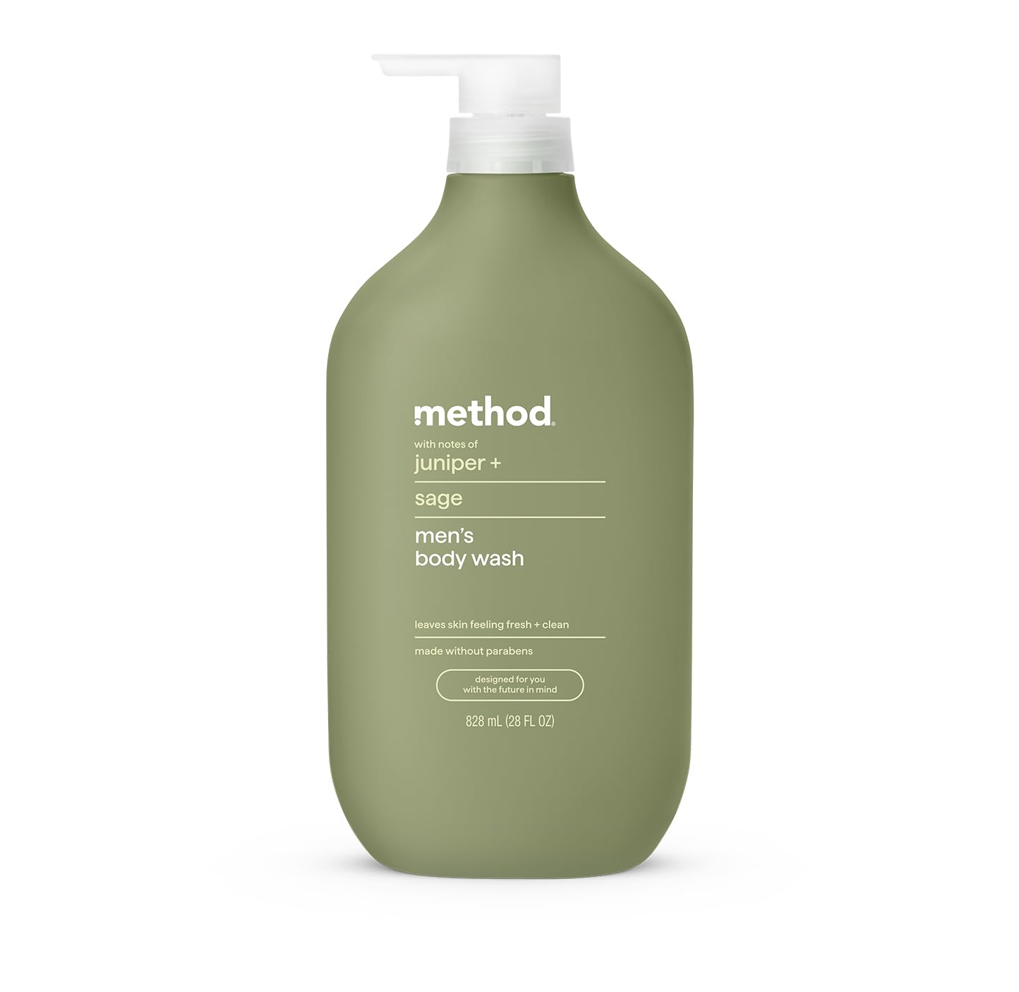 Method Men Body Wash Juniper and Sage 28 oz | Calming Herbal Cleanse for Daily Refreshment - main product image