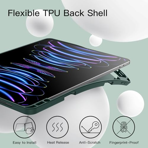 Coque iPad Pro 12.9 Anti Choc Evite la Perte du Stylet avec Dos TPU - 3