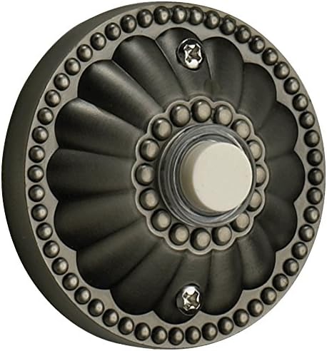 Quorum International 7-306-92 Elegant Round Button, Antique Silver
