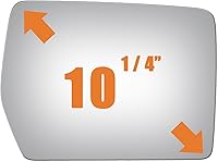 Vista 3 de WLLW Espejo lateral de repuesto para Ford F150 convexo RH Rignt lado del pasajero, incluye adhesivo, no remolque, espejo de vidrio no calentado