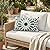 Fab Habitat Indoor/Outdoor Lumbar Pillow Made from Recycled Polyester Yarn - Stain Resistant, Machine Washable, Insert Included - Tile - Patio, Deck, Porch, Living Room - Mosaic Multi Blue (14" x 24")
