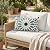 Fab Habitat Indoor/Outdoor Lumbar Pillow Made from Recycled Polyester Yarn - Stain Resistant, Machine Washable, Insert Included - Tile - Patio, Deck, Porch, Living Room - Mosaic Multi Blue (14" x 24")