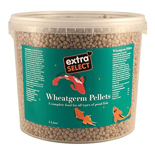 Extra Select Wheatgerm Pellets Complete Fish Food Tub 5 Litre