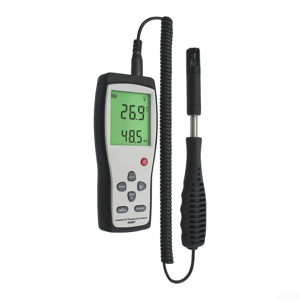 Medidor de temperatura de humedad AS847 pantalla grande