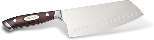 Miniatura 3 de Cuchillo bávaro funciona con cuchillo Santoku de 7 pulgadas de alta calidad, afilado, hecho de acero alemán, ligero y fácil de afilar, modelo 715