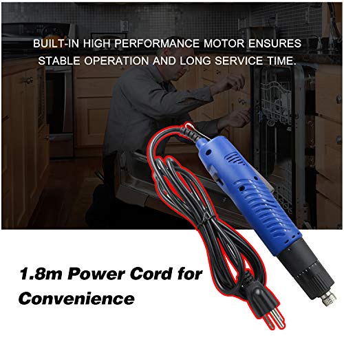 Vislone Ac 110V Electric Screwdriver Handheld Corded Electric Screw Driver Adjustable Torque 1/4-In Screw Bit Diameter Repair Tool #TOP3