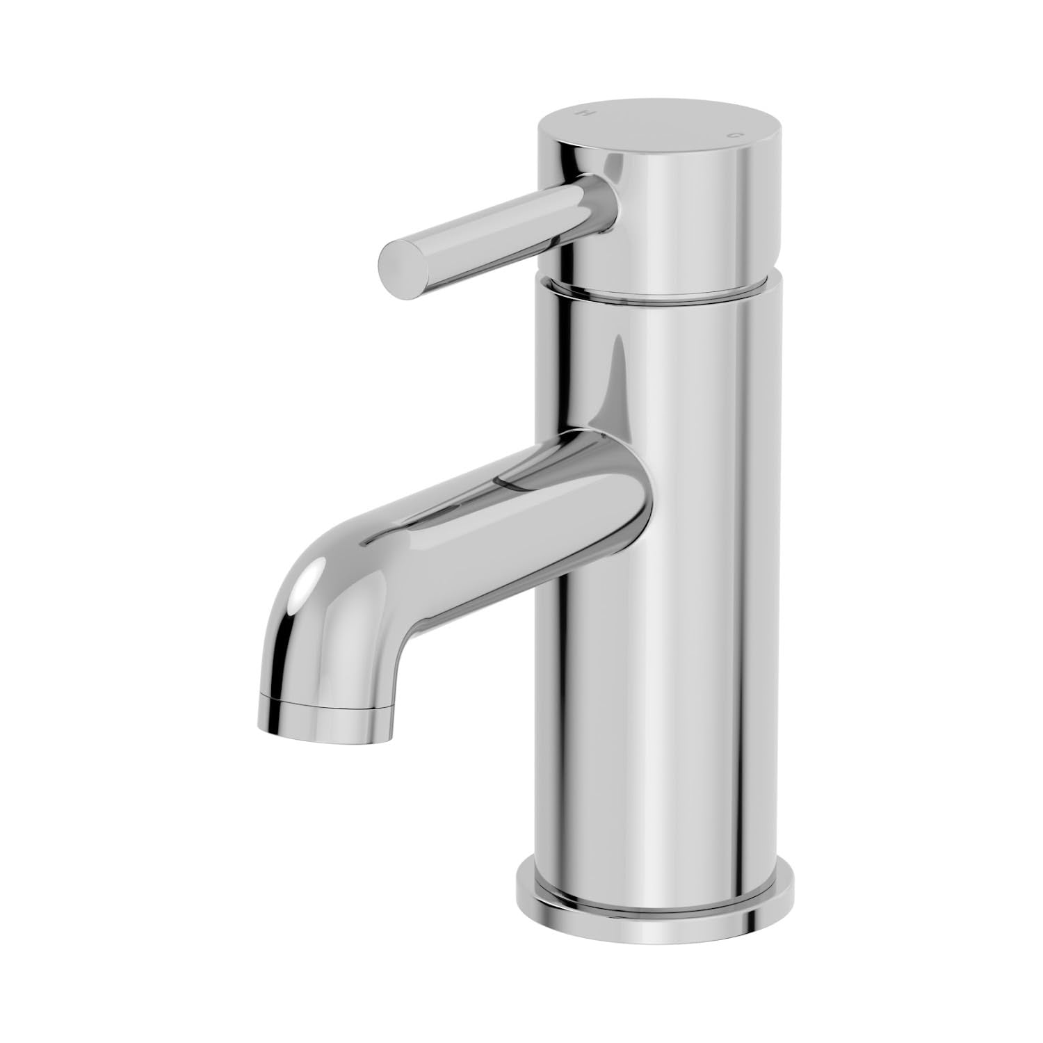 Architeckt Chrome Architeckt® Boden Bathroom Basin Sink Mixer Tap Modern Mono Round Single Lever Handle Faucet For Sinks,