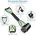 UPSKY 23.6 Inches Pooper Scooper for Large Small Dogs, Folding Dog Poop Scooper, Sturdy Spring and Premium Materials，Easy to Use for Grass, Dirt, Gravel Pick Up Shovel Green