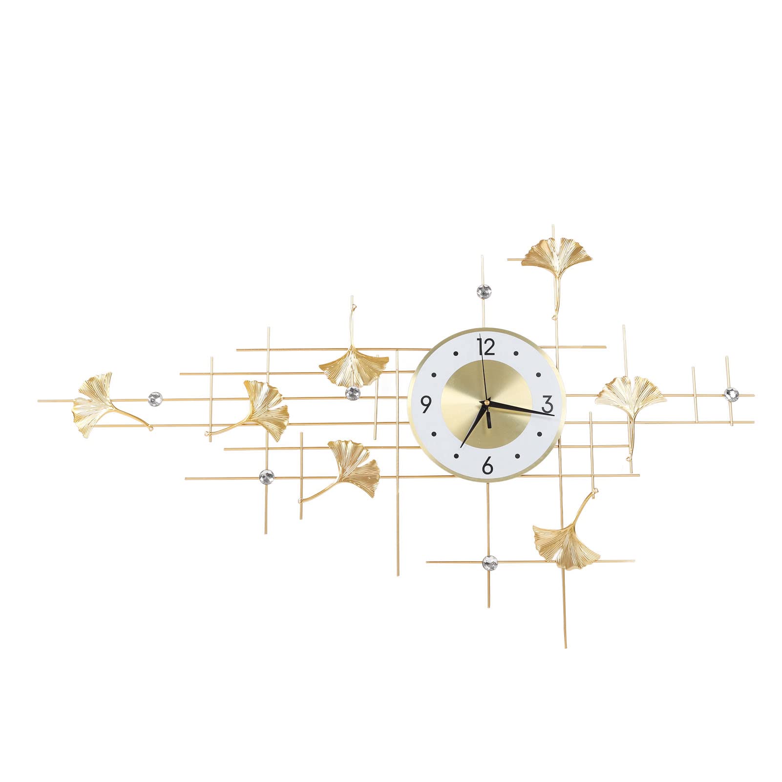 Reloj de Pared de Metal Decorativo de Arte del Hierro de 39,0 X