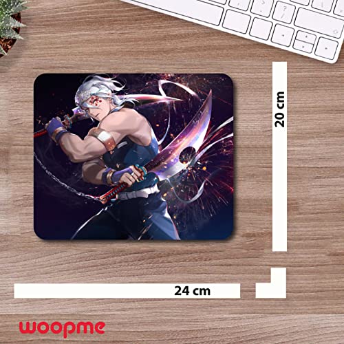 woopme® Rubber Base Printed Design Anime Theme Mouse Pad Gaming Boys Laptop PC Computer Rectangle Mousepad L x H 24 x 20 CMS - Image 3