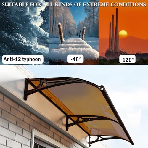 Window-Awning-Door-Canopy-Exterior-Aluminum-Bracket-Awnings-Black-Bracket-Awnings-Suitable-for-Terraces-Bedroom-Windows-Rain-and-Snow-Protection-Sunshade-Easy-to-Install Window Awning Door Canopy Exterior Aluminum Bracket Awnings Black Bracket Awnings Suitable for Terraces Bedroom Windows Rain and Snow Protection Sunshade Easy to Install