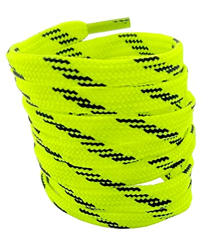 Image of 2 PAIRS Flat Shoe laces 48 Inches Wide Shoelaces for Athletic Running Sneakers Sports Shoes Boot Laces Strings (2 Pairs)