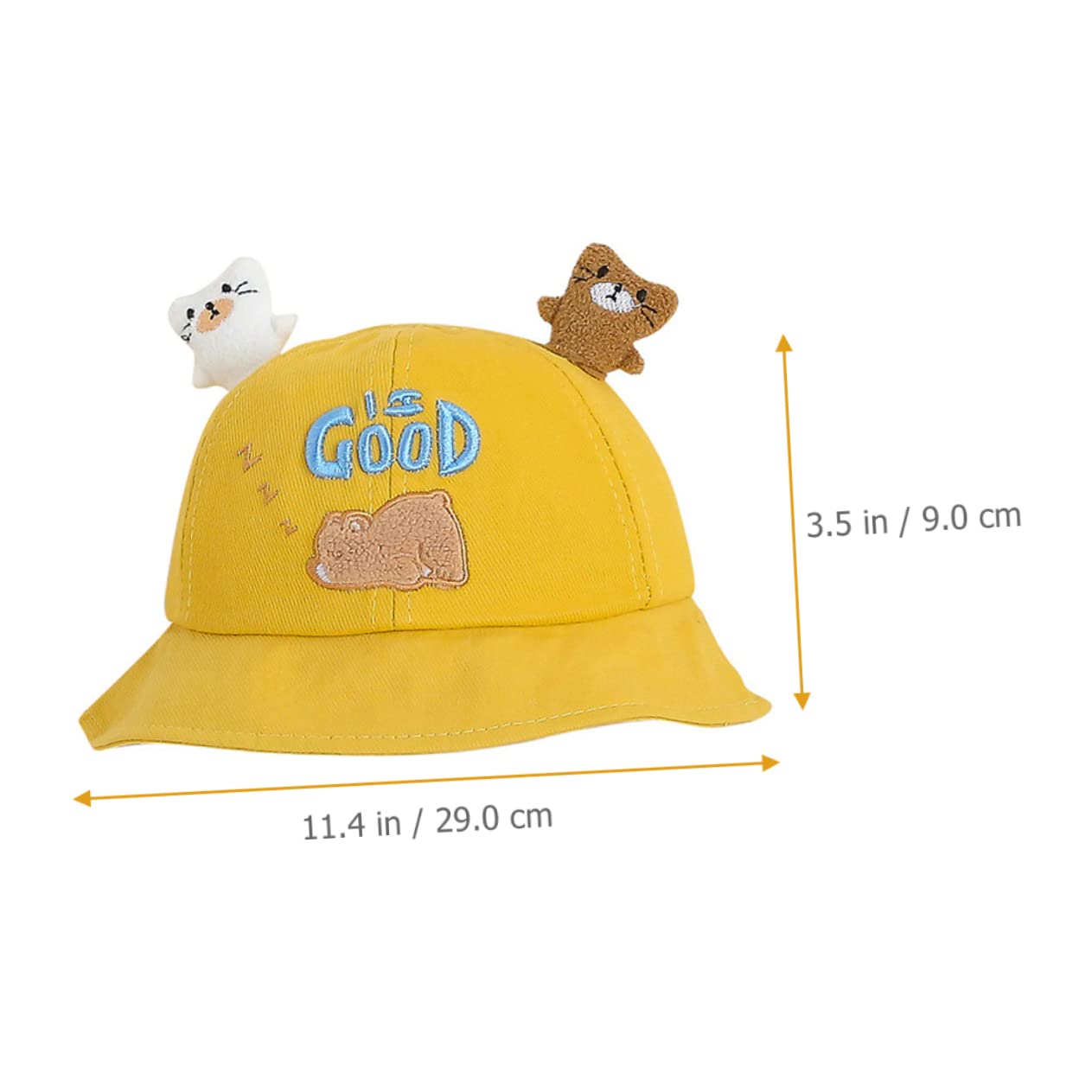 BESPORTBLE Cappello Sole per Cartoon Cappello Secchiello con Visiera Larga per Esterni per attività Comfort e UV per Ragazzi e Ragazze