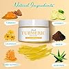 Turmeric-Facial-MaskTurmeric-Mud-Mask-with-Vitamin-C-Kaolin-Clay-and-Turmeric-for-Radiant-SkinOrganic-Turmeric-Face-Mud-Mask-for-Deep-Cleansing-Blackheads-and-Acnes-Control-4-oz FUHUIM Turmeric Clay Mask, 4 oz, Soothing, Brightening, Cleansing, Moisturizing, Pore Treatment, Blackhead Removal, Radiant Skin