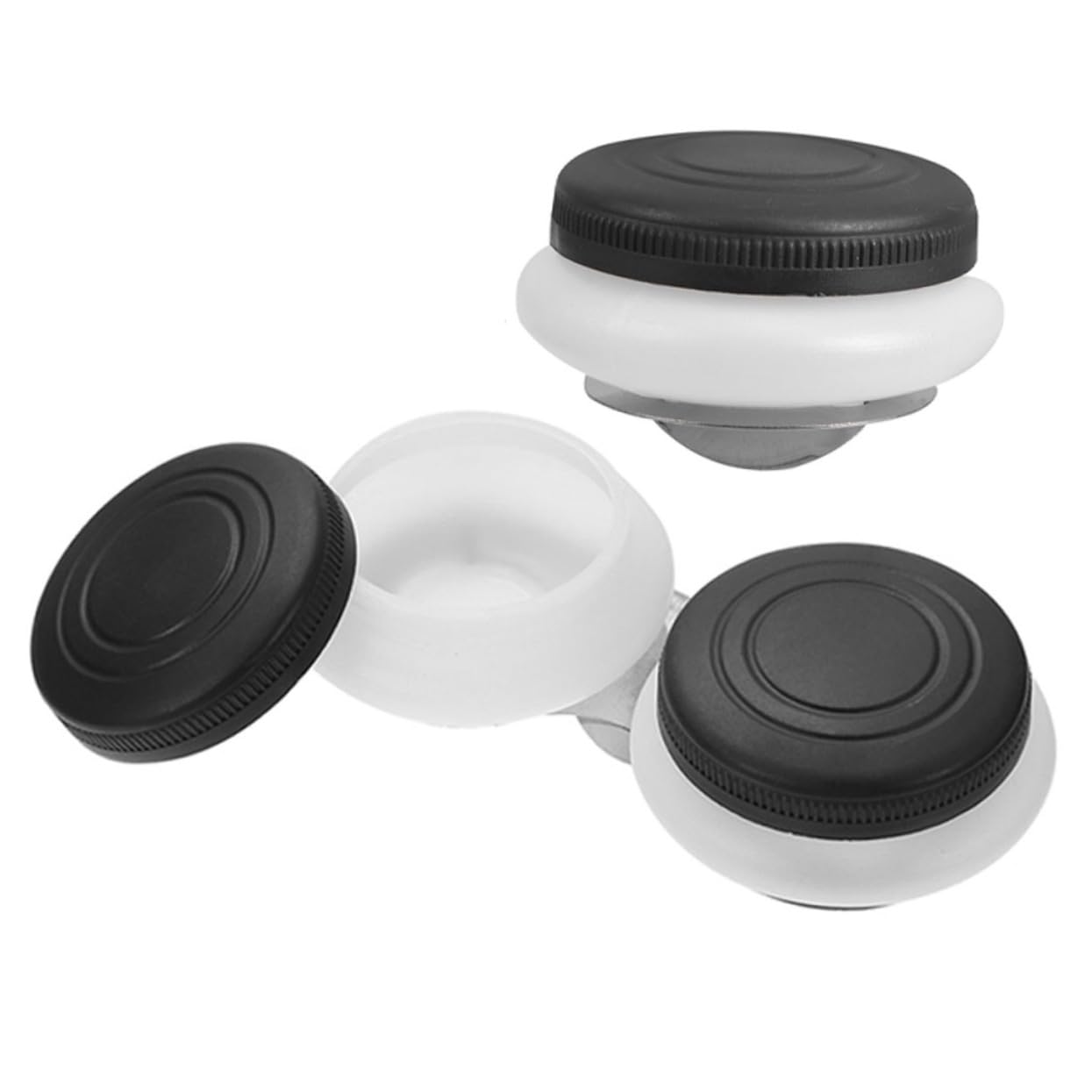 HAPINARY 2pcs Large Mouth Stainless Steel Oil Palette Cup Lids Paint Cups Lids for Artists