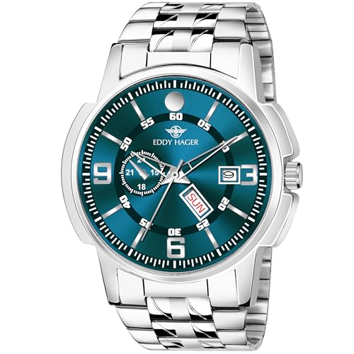 Image of EDDY HAGER EH-226-OLIVE Stainless Steel Analog Men's Watch