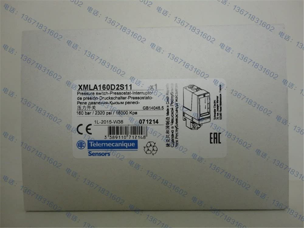 Schneider Electric XMLA160D2S11 Sensor de Presión XMLA 160 bar, Fijo, Límite 1 Escala, 1 C/O