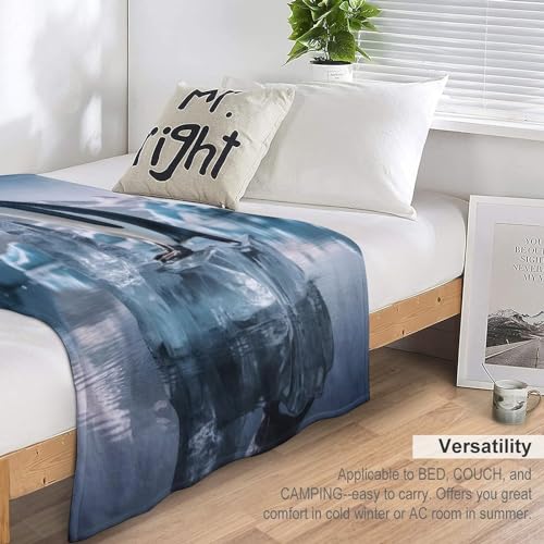 Couverture en peluche chaude et confortable pingouin plaid lavable - 7