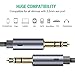 2 Pack AUX Cable, Oldboytech Auxiliary Cable [1.48ft/45CM, Hi-Fi Sound] 3.5mm Nylon Braided AUX Cord for Car Compatible with Stereos, Speaker, iPod iPad, Headphones and More(Grey)