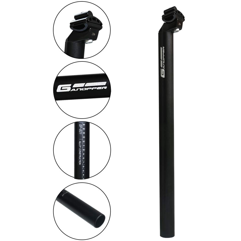 Lange zadelpen zwart 320 mm Pivotal - BMX World - De BMX Specialist
