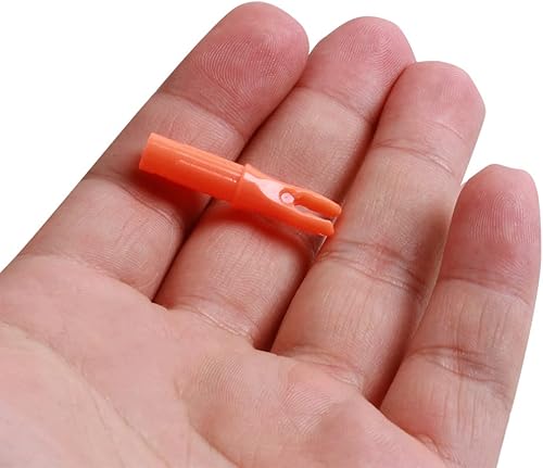Miniatura 18 de SOPOGER 50 paquetes de flechas de tiro con arco – Insertos de flecha para flechas de carbono 0.244/0.244 in de plástico para bricolaje caza tiro
