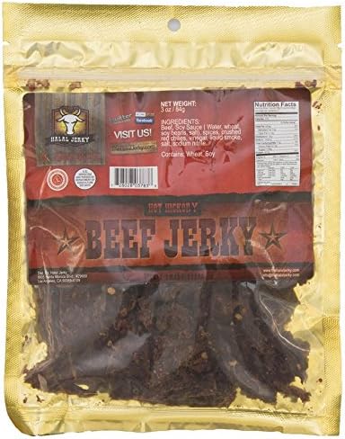 Halal Jerky - Hot Hickory Flavor 10-pack (3 Oz Bag)