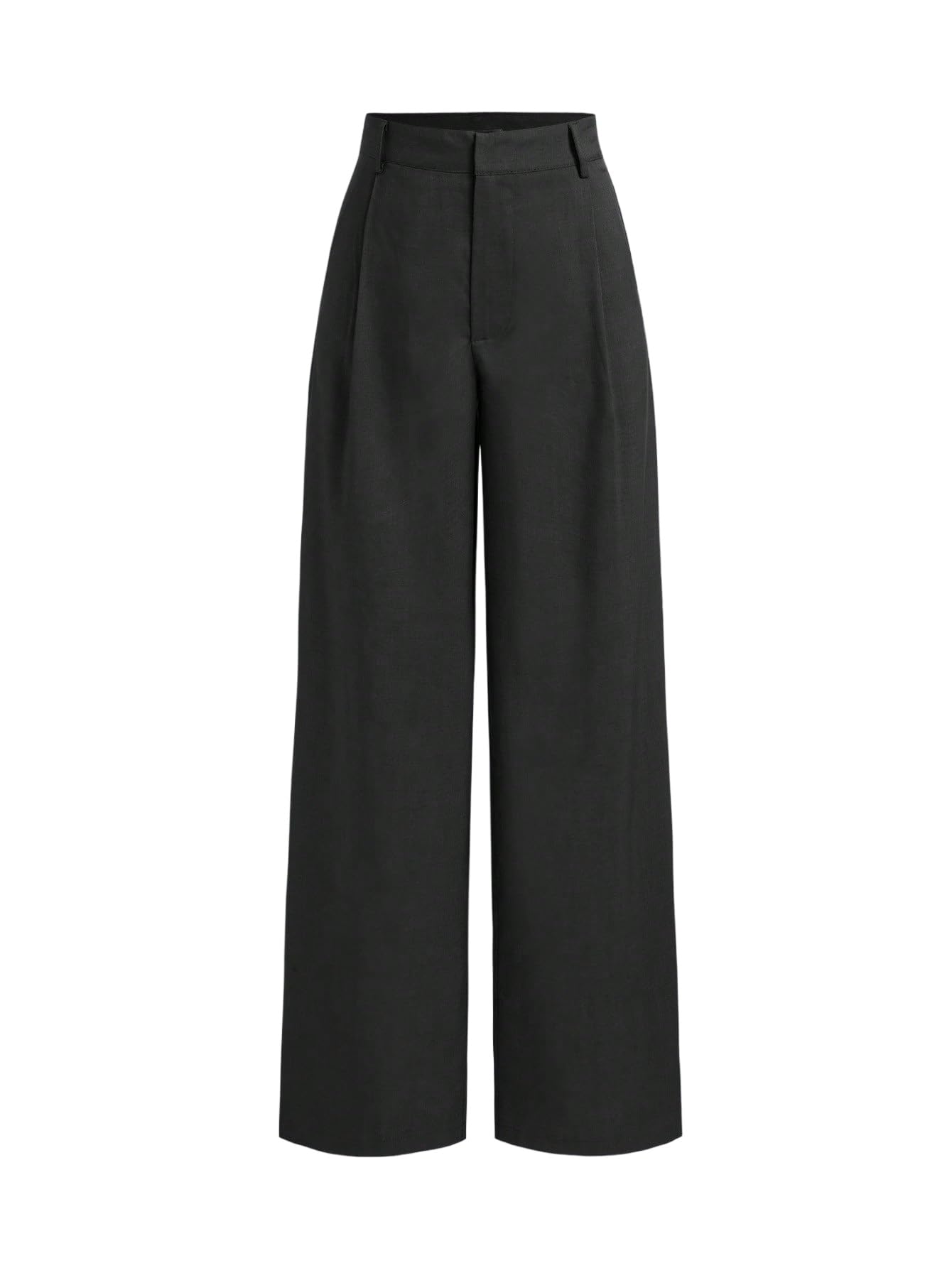 SOLY HUX Hosen Damen Elegant Anzughose mit Taschen Hohe Taille Büro Freizeithose Dünne Geradehose Palazzo Casualhose Herbst Outfit