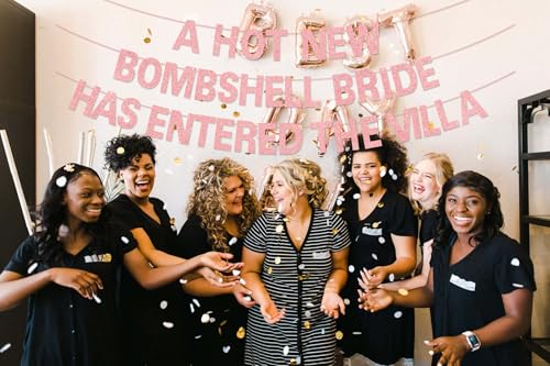 Image of A Hot New Bombshell Bride Has Entered The Villa Banner for Bachelorette Decorations, Bachelorette Party Banner, Bach Island Bachelorette Party Favors, Bride Party, Bridal Shower, Engagement Decor US1
