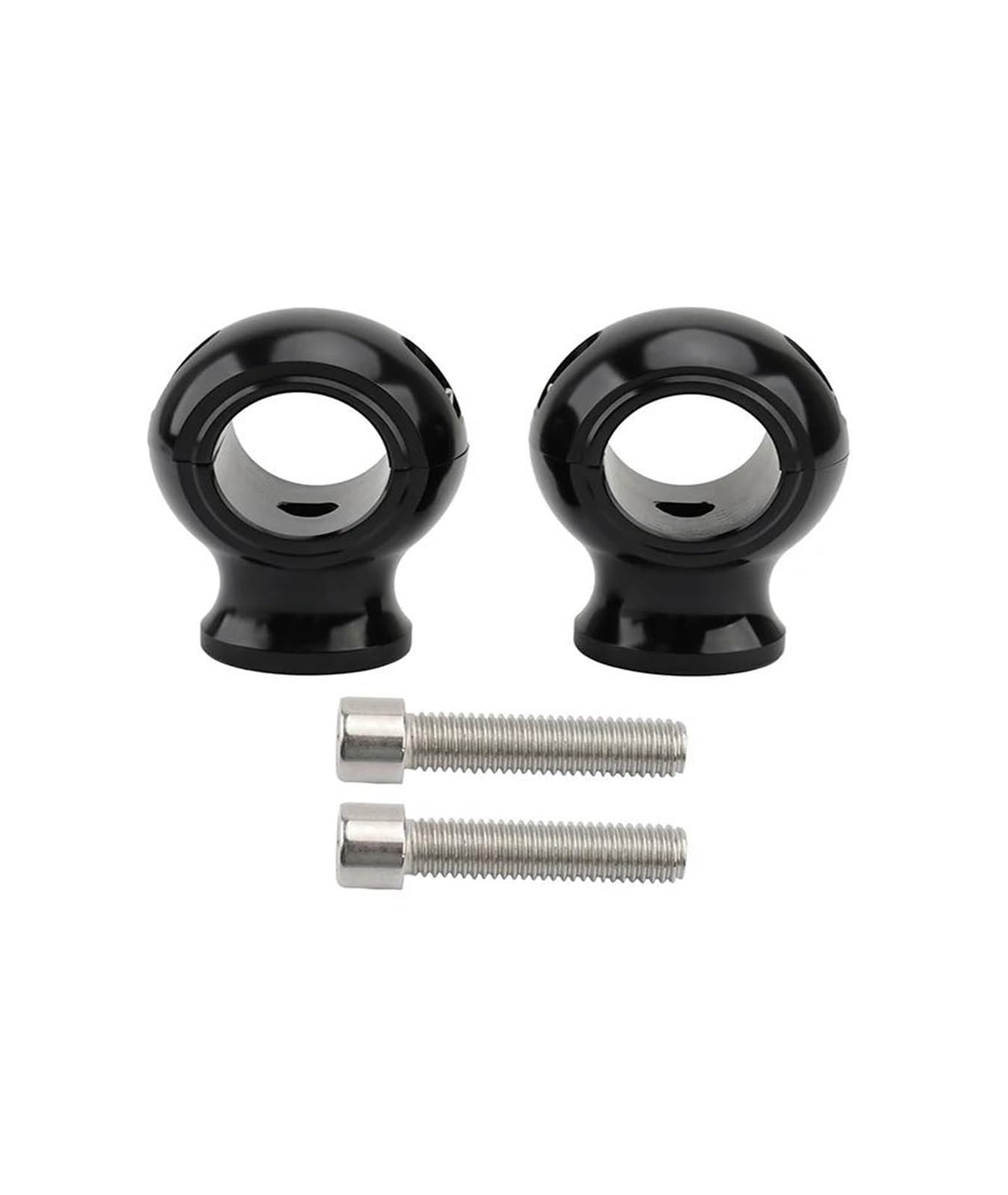 Elevadora Manillar Elevador Manillar 32 Mm Y 1,25 Pulgadas para Motocicleta Abrazadera Elevación Manillar para Touring para Dyna para Fat para Bob para Softail para Road para King(Negro)