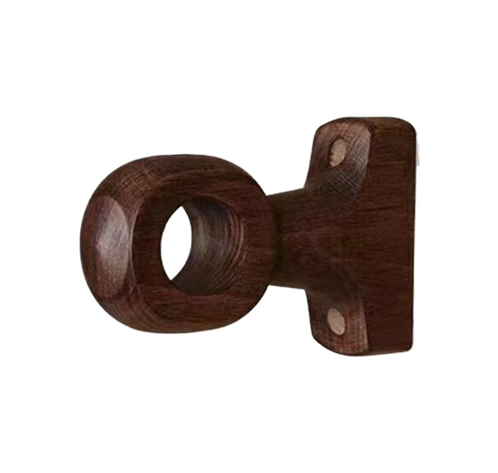 GLDYTVF Walnut Wood Curtain Rod Bracket Support 30mm Terminal Ring Holder 1 Piece Durable & Stylish for Home Decor - Beech & Walnut Finish