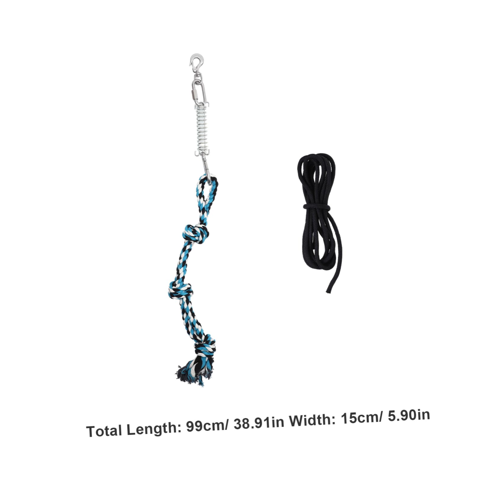 Toddmomy Stainless Steel Spring Pole Dog Leash Toy Outdoor Dog Toy 5m Ropes Pet Exercise Rope