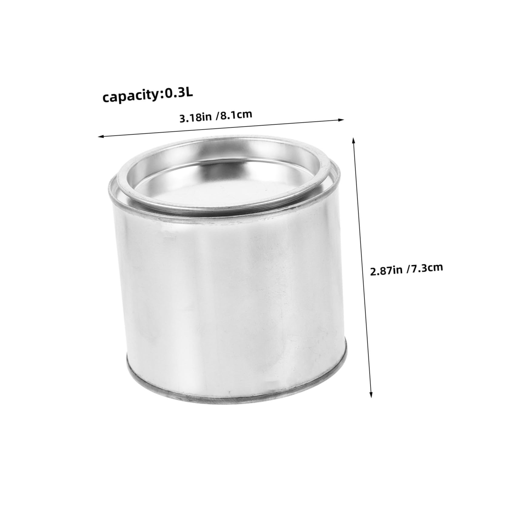 DOITOOL Runde Metall Farbdosen Tropfsicher und Langanhaltend 300ml 10 Stück mit Deckel aus Eisen Dicht für Selbstgemacht Künstler und Professionelle Anwendungen im Industrieeinsatz
