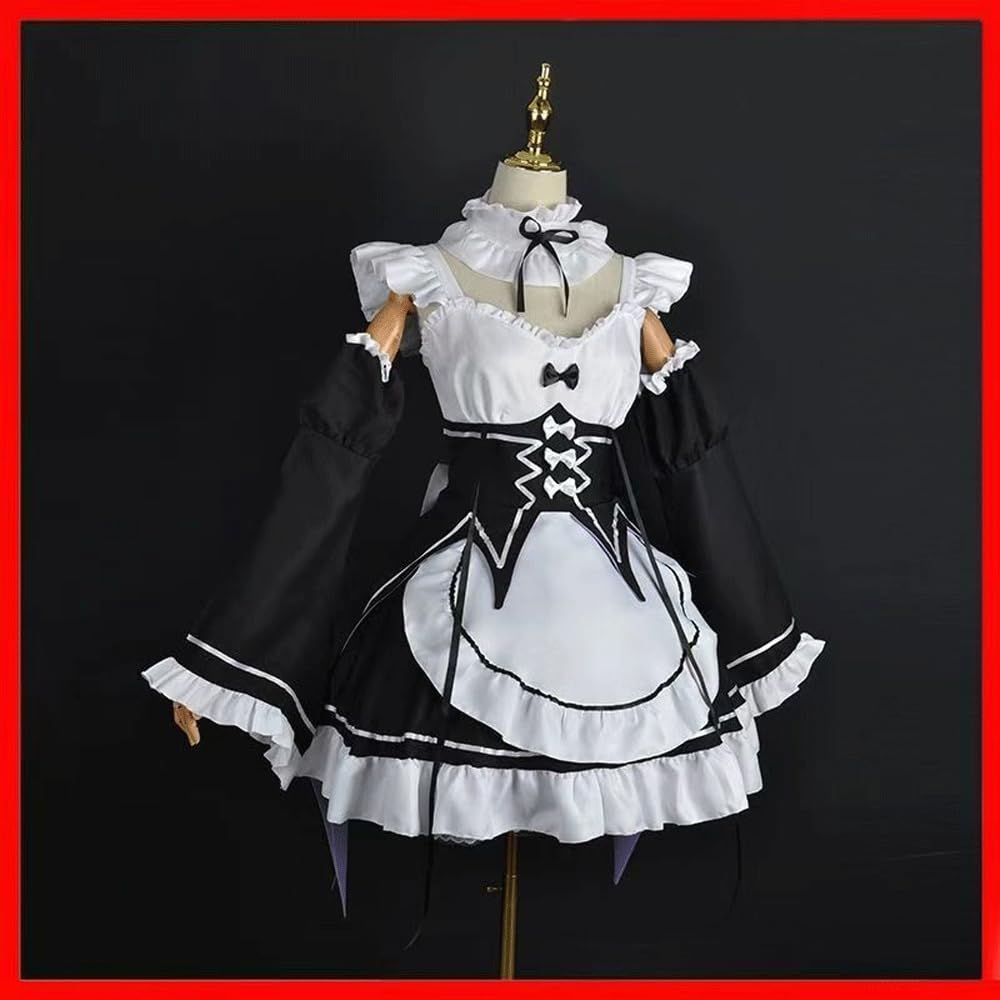 Amazon.co.jp: レム ラム コスプレ衣装 リゼロ コスチューム 衣装