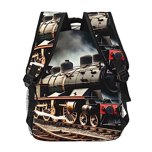 Sac à dos léger OdDdot avec compartiment PC imprimé vintage - 4