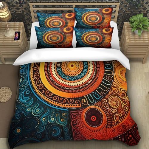 Housse de couette 3D art abstrait en microfibre premium - 5
