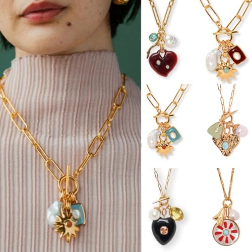 Colorful Minimalists Pendant Necklace Decoration for Women Portable for Any Occasion And Enhancing Your Elegant Styles3