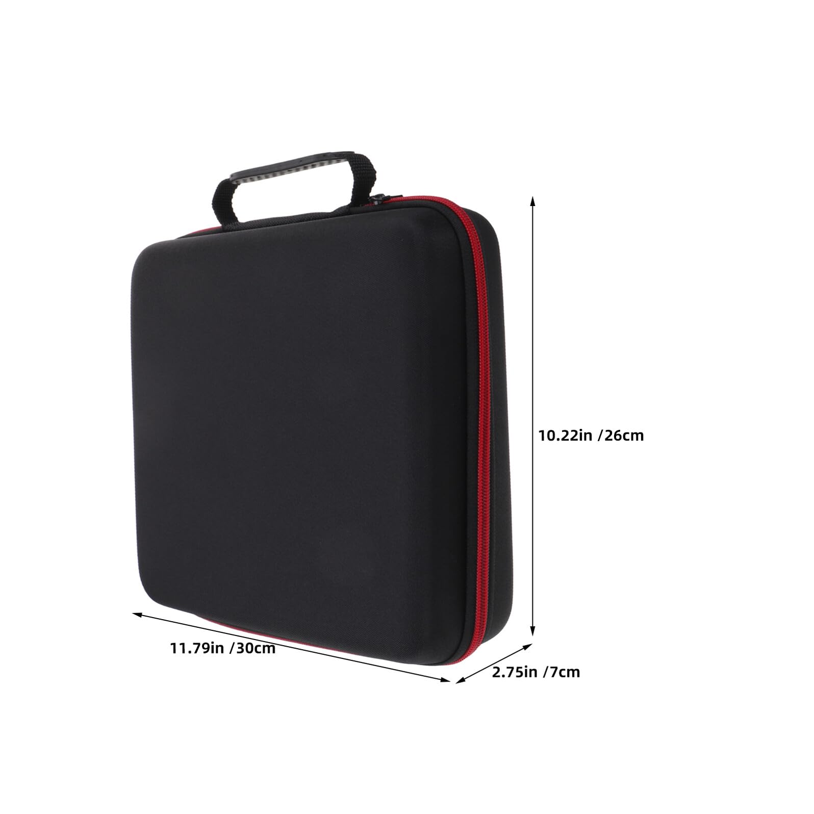 VANZACK Estuche Rígido para Micrófonos Inalámbricos 2 Unidades Tamaño 29X26X7 CM Material EVA Resistente a Impactos Bolsa de Viaje para 4 Micrófonos de Mano Adecuado para Uso en
