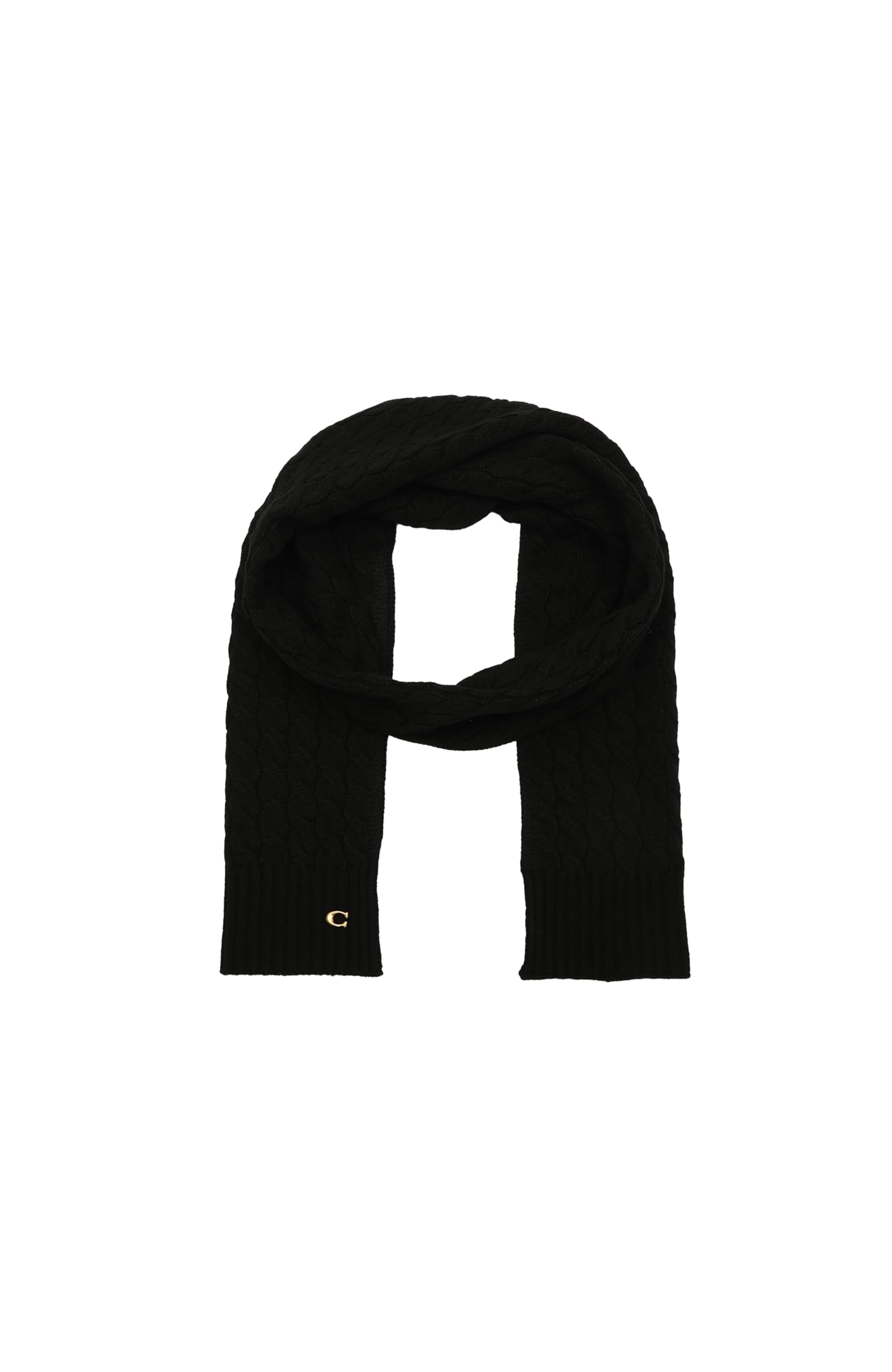 COACH Cable Knit Scarf Bufanda de punto Hombre