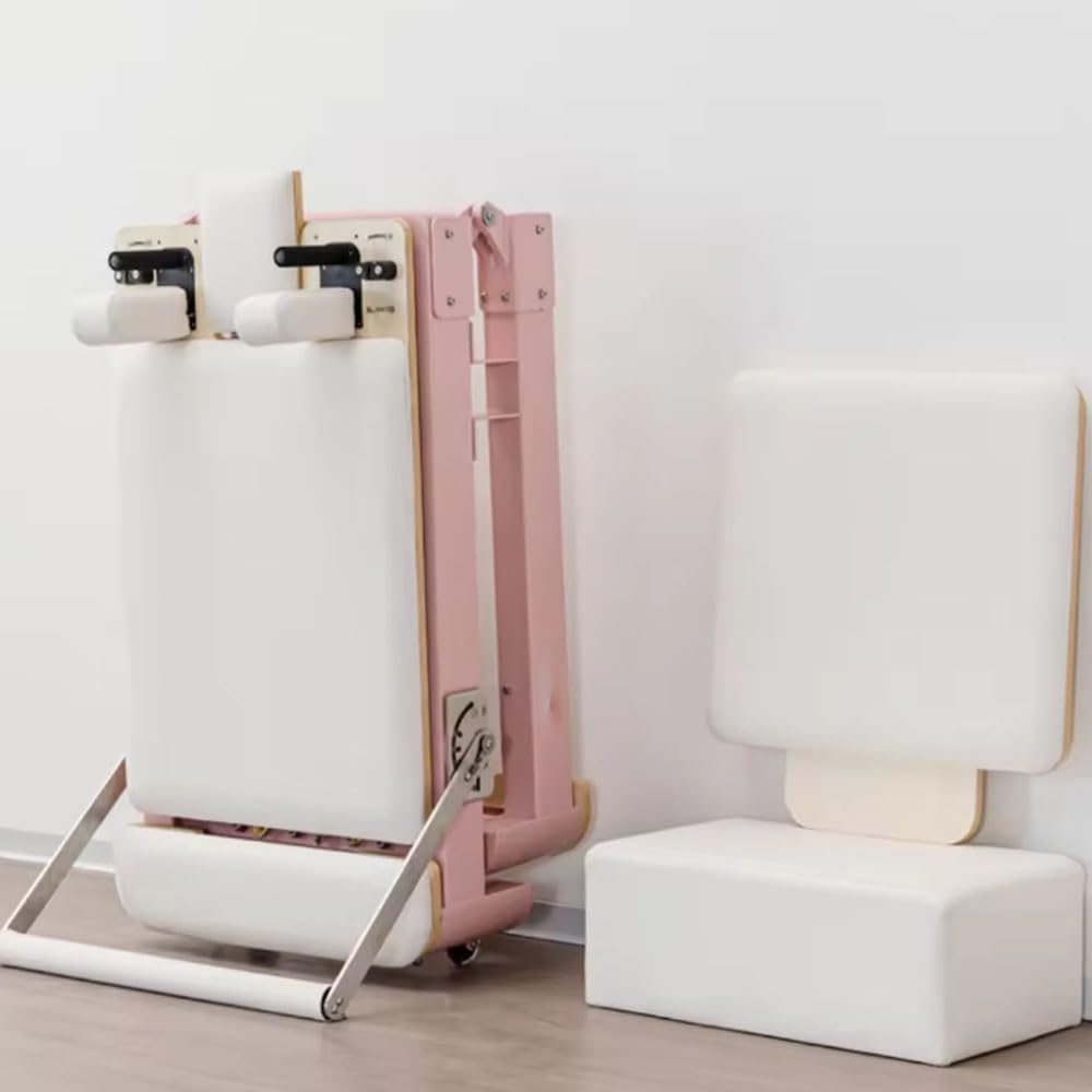 Pilates Reformer Machine, Macchina e Attrezzatura Pieghevole per Pilates con 6 Molle, Accessori Versatili, Lega di Alluminio, per Palestra Commerciale e Domestica